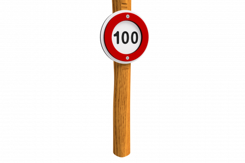 13 Panneaux de signalisation routière sur poteaux  imputrescibles pour circuits routiers et apprentissage du Code de la route