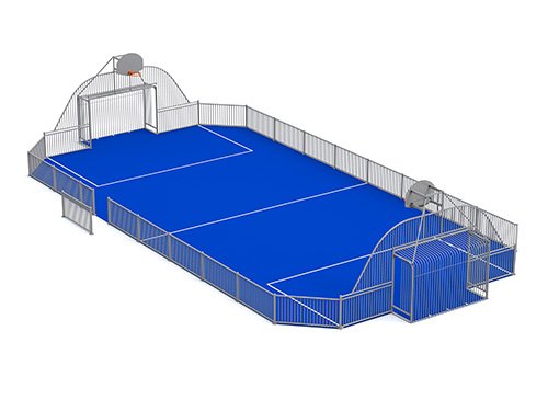 Terrain multisports métallique