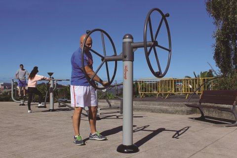 Fitness de plein air Les Grands Volants en acier