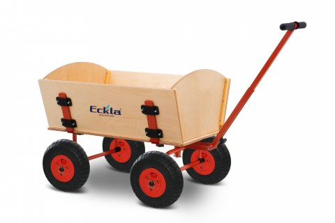 Chariot en bois pour enfant Eckla Easy Trailer avec pneus anti-crevaison