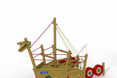 Aire de jeux collective Bateau Viking