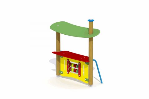 Maisonnette Abri des lutins pour enfants avec deux banquette + une table pour enfants de 3 à 8 ans