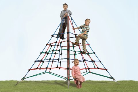 Pyramide de corde Haut 2,5 M pour enfants à partir de 3 ans