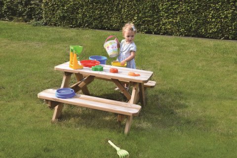 Table de pique-nique pour Bambins en pin imprégné