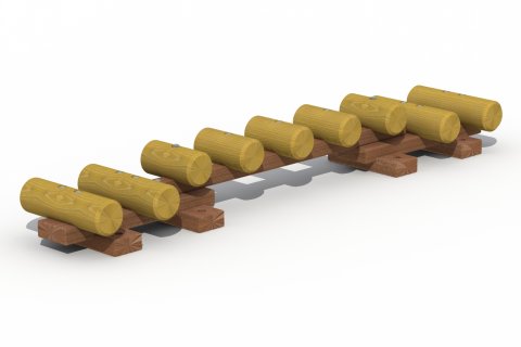 Parcours petite enfance - Dos de crocodile