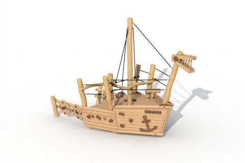 Bateau Viking Albatros en bois de Robinier - Proue