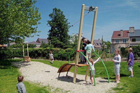 Tyrolienne en bois Téléphérique en bois  pour enfants de 6-15 ans marque EUROPLAY