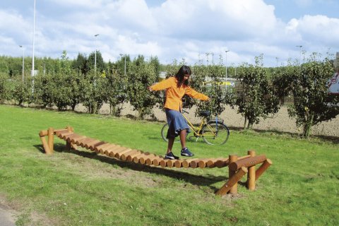 Aire de jeux Pont souple / Pont Galbé / Pont de la jungle / Arc suspendu pour enfants de 4-15 ans