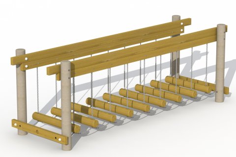 Aire de jeux Pont souple / Pont Galbé / Pont de la jungle / Arc suspendu pour enfants de 4-15 ans