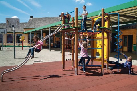 Aire de jeux à grimper Criss Cross en bois de mélèze, filets pour enfants de 6-12 ans