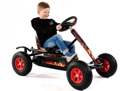 Kart à pédales Pro Hot Rod Junior F Dino-Cars