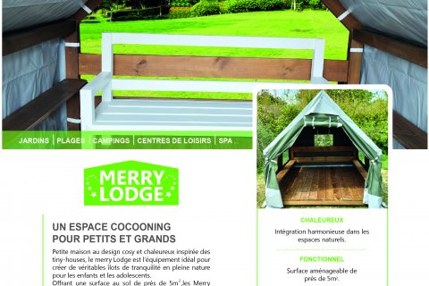 Lodge version toit bois spécial plage de la marque Merry lodge