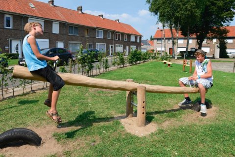 Jeux à bascule en Robinier de 2 à 10 ans
