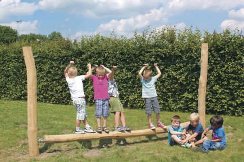 Jeux de force et equilibre en bois de Robinier Nid de Cygogne