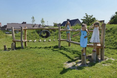 Parcours d'agilité en bois de Robinier