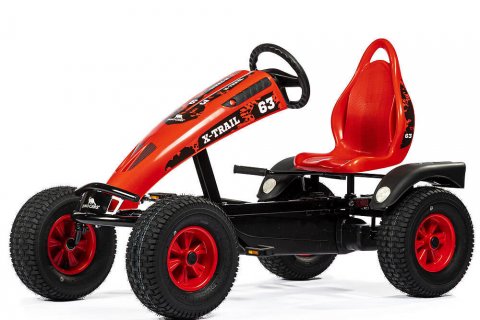 Kart à pédales Go-Kart X-Trail BF1 (Noir/Rouge) pour enfants et adolescents