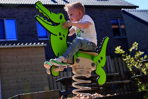 Aire de jeu sur ressort Rex Le Crocodile Wickey