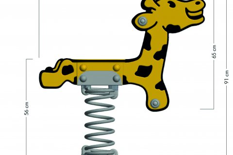 aire de Jeux sur ressort Gigi la Girafe Wickey