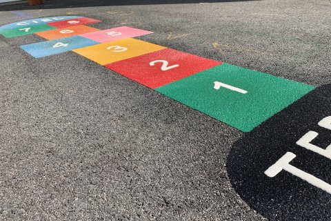 Grande Marelle Terre et Ciel avec formes géométriques pour école maternelles et élémentaires