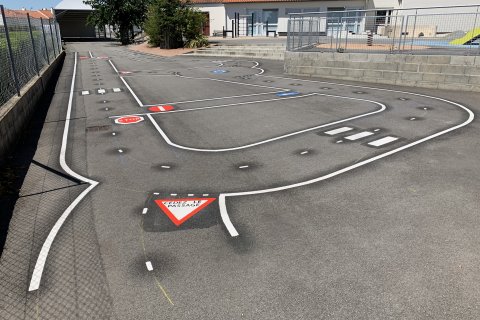 Marquage au sol Chaussée thermocollant pour écoles maternelles et élémentaires