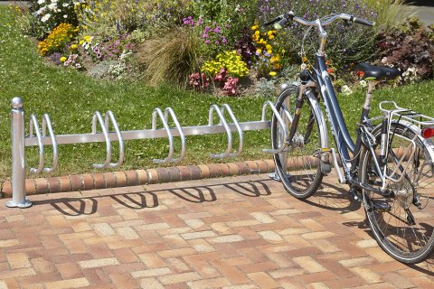 Ratelier 5 vélos en acier galvanisé