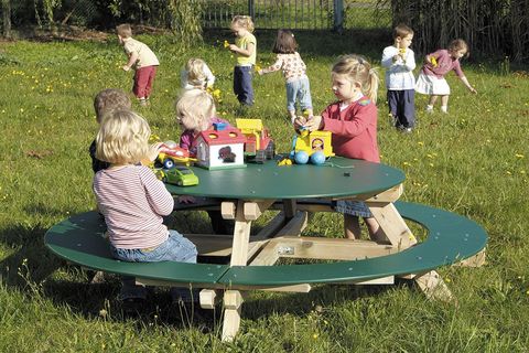 Table de pique-nique ronde pour enfants 1.90 Mètres